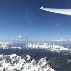 Flugwegposition um 12:17:15: Aufgenommen in der Nähe von Johnsbach, 8912 Johnsbach, Österreich in 2787 Meter